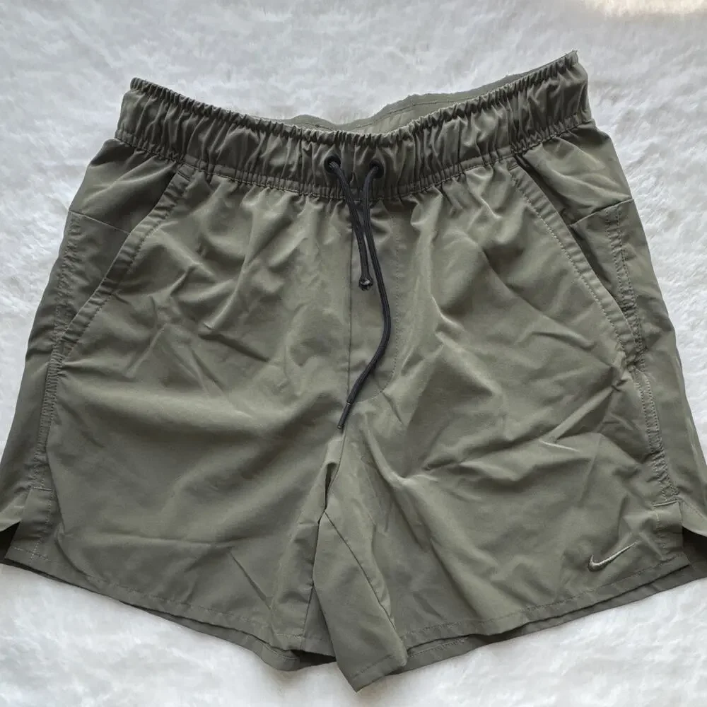 Nike Dri-FIT Men’s Green Athletic Activewear Shorts 5